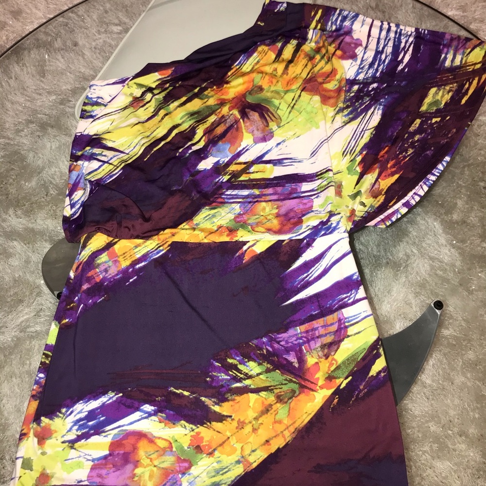 Jessica Simpson  abstract floral dress: M - Picture 3 of 7